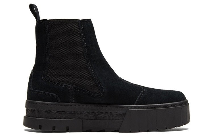 (WMNS) PUMA Mayze Chelsea Suede 'Triple Black' 382829-01 - Image 2