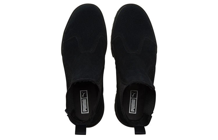 (WMNS) PUMA Mayze Chelsea Suede 'Triple Black' 382829-01 - Image 4