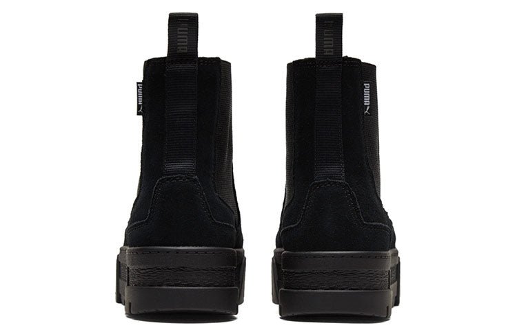(WMNS) PUMA Mayze Chelsea Suede 'Triple Black' 382829-01 - Image 5