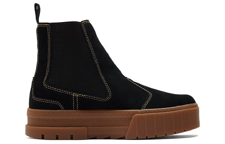 (WMNS) PUMA Mayze Chelsea Suede 'Black Gum' 382829-03 - Image 2