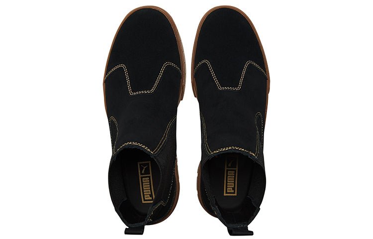 (WMNS) PUMA Mayze Chelsea Suede 'Black Gum' 382829-03 - Image 4