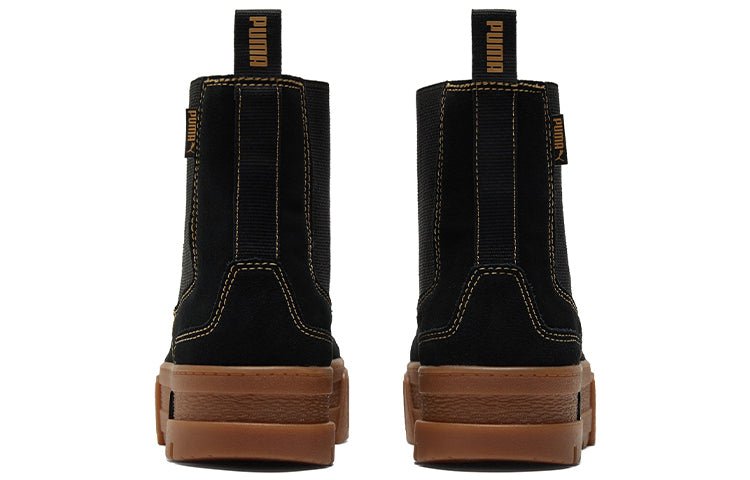 (WMNS) PUMA Mayze Chelsea Suede 'Black Gum' 382829-03 - Image 5