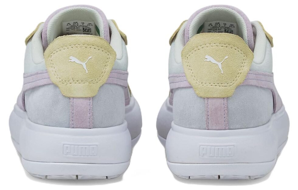 (WMNS) PUMA Suede Mayu Raw 'Ice Flow White' 383114-01 - Image 4