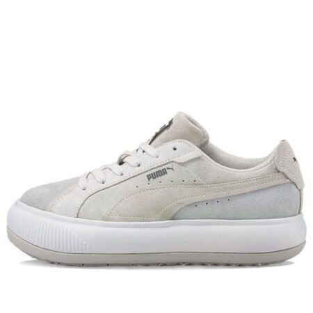 (WMNS) PUMA Suede Mayu Raw Low Tops Casual Skateboarding Shoes Gray 383114-03