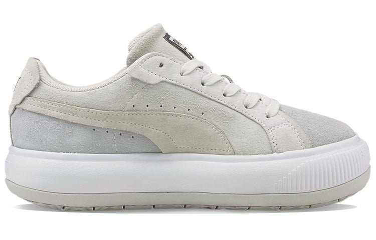 (WMNS) PUMA Suede Mayu Raw Low Tops Casual Skateboarding Shoes Gray 383114-03 - Image 2