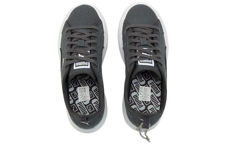(WMNS) PUMA Suede Mayu Canvas 'Ebony' 383165-03 - Image 4