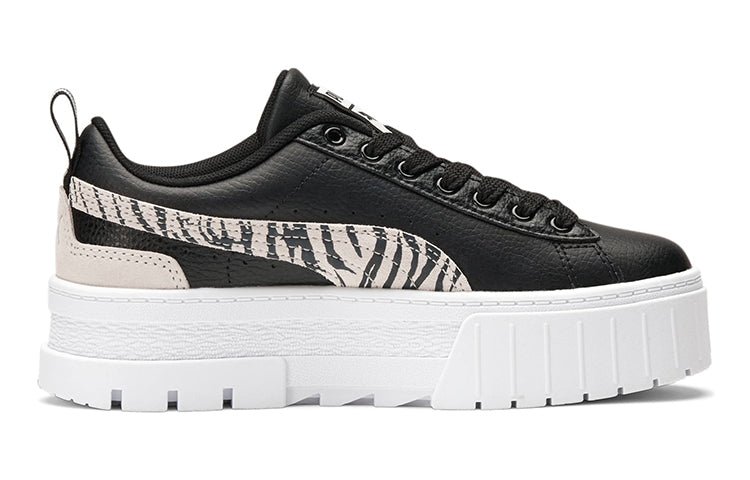 (GS) PUMA Mayze Zebra 'Black Silver Ivory Glow' 383225-01 - Image 2
