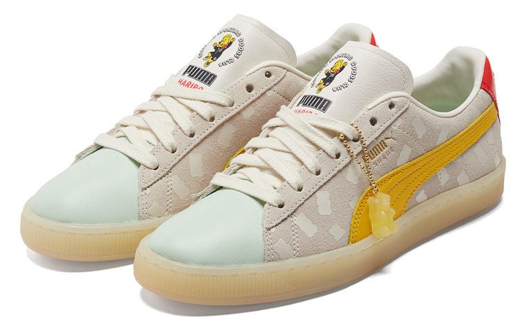 (WMNS) Haribo x PUMA Suede Casual Shoes Grey/Yellow/Red 383416-01 - Image 3