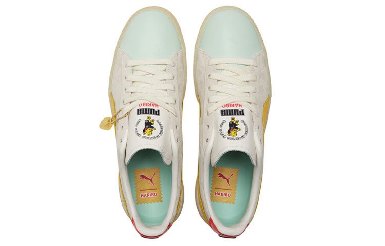 (WMNS) Haribo x PUMA Suede Casual Shoes Grey/Yellow/Red 383416-01 - Image 4