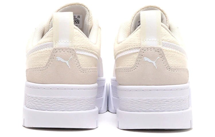 (WMNS) PUMA Mayze Patchwork Thick Sole Retro Casual Skateboarding Shoes White 383687-01 - Image 5