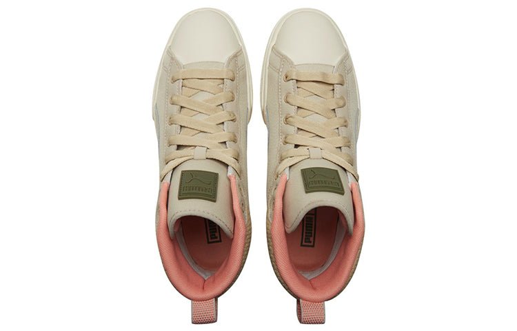 (WMNS) PUMA Mayze Mid Safari High-Top Sneakers Ivory 383688-01 - Image 4