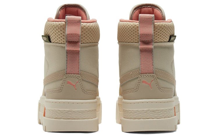 (WMNS) PUMA Mayze Mid Safari High-Top Sneakers Ivory 383688-01 - Image 5