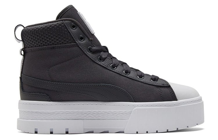 (WMNS) PUMA Mayze Mid Safari Casual Skateboarding Shoes Black 383688-02 - Image 2
