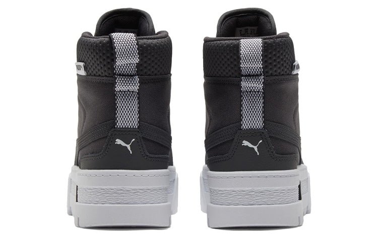 (WMNS) PUMA Mayze Mid Safari Casual Skateboarding Shoes Black 383688-02 - Image 5