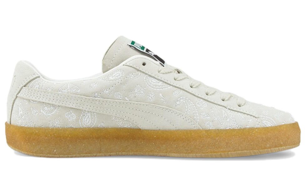PUMA Suede Crepe Embroidery 'Gray Brown' 383796-01 - Image 2