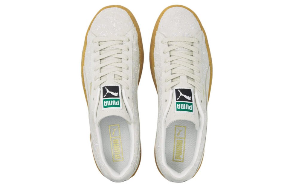 PUMA Suede Crepe Embroidery 'Gray Brown' 383796-01 - Image 4