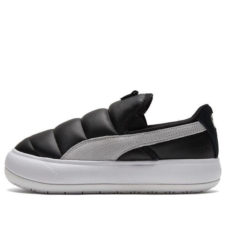 (WMNS) PUMA Suede Mayu Slip-on Shoes Black/White 383827-01
