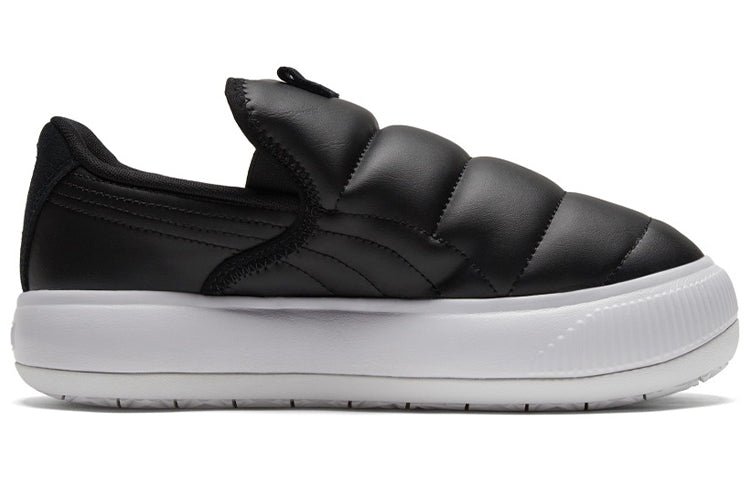 (WMNS) PUMA Suede Mayu Slip-on Shoes Black/White 383827-01 - Image 2