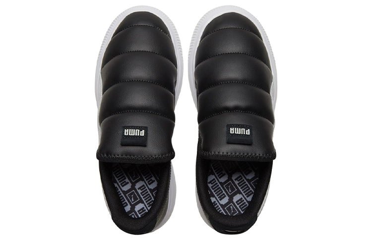 (WMNS) PUMA Suede Mayu Slip-on Shoes Black/White 383827-01 - Image 4