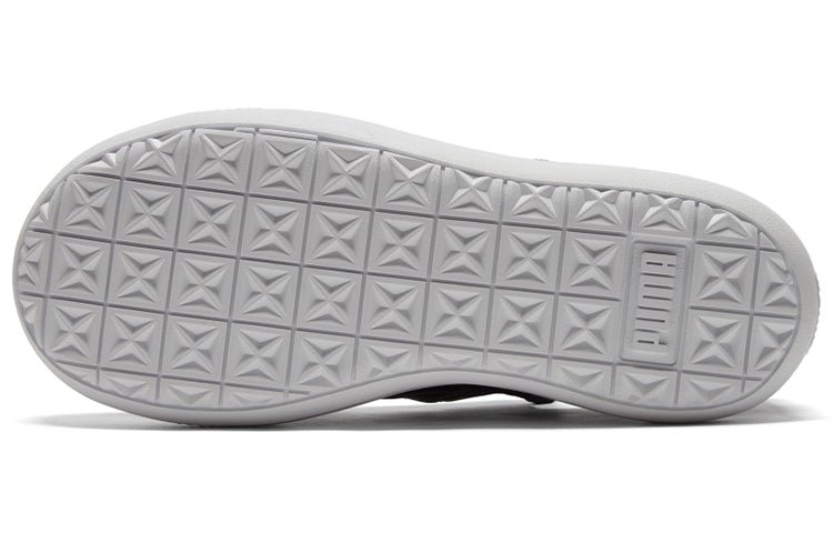 (WMNS) PUMA Suede Mayu Slip-on Shoes Black/White 383827-01 - Image 6