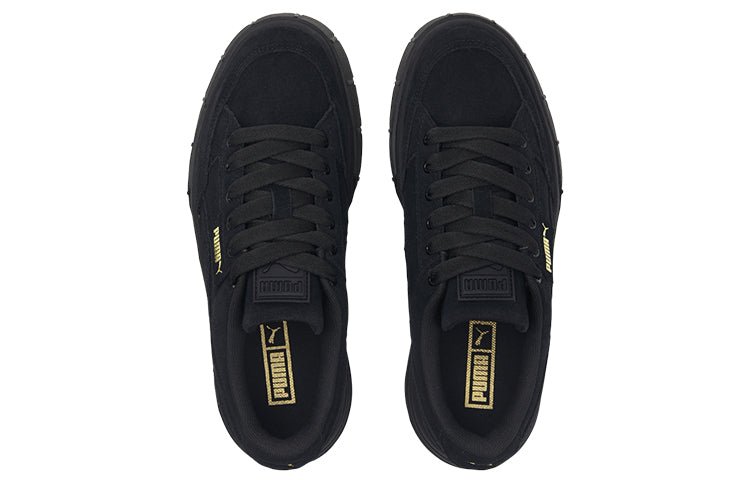 (WMNS) PUMA Mayze Stack Suede 'Black Gold' 383983-01 - Image 3