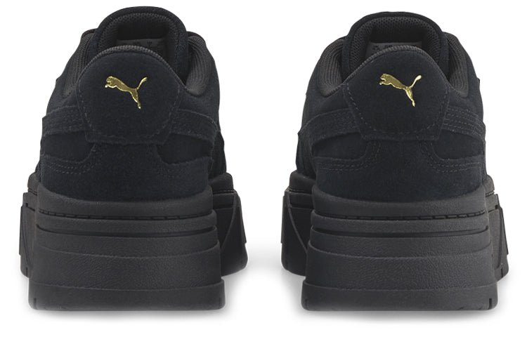 (WMNS) PUMA Mayze Stack Suede 'Black Gold' 383983-01 - Image 4