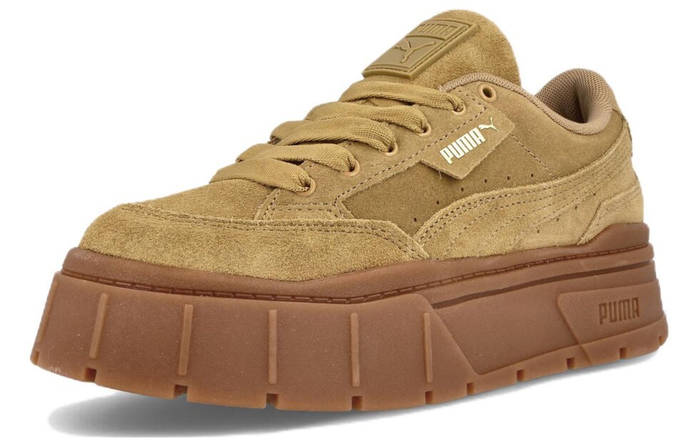 (WMNS) PUMA Mayze Stack Suede 'Brown Gold' 383983-03 - Image 3