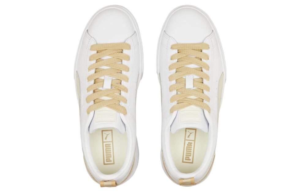 (WMNS) PUMA Mayze Luxe 'White Pale Khaki' 383995-06 - Image 4