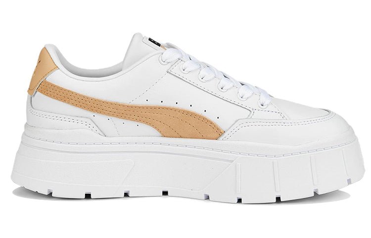 (WMNS) PUMA Mayze Stack 'White Light Sand' 384363-03 - Image 2