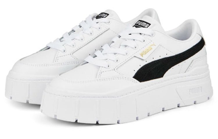 (WMNS) PUMA Mayze Stack 'White Black' 384363-04 - Image 2