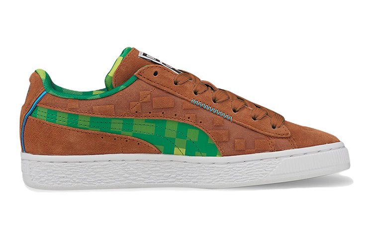 (GS) PUMA Minecraft x Suede 'Grass Block' 384485-01 - Image 2