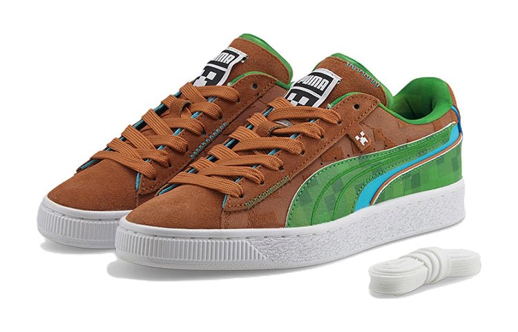 (GS) PUMA Minecraft x Suede 'Grass Block' 384485-01 - Image 3