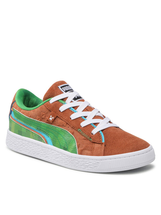 (TD) PUMA x Minecraft Suede 'Grass Block' 384487-01 - Image 3