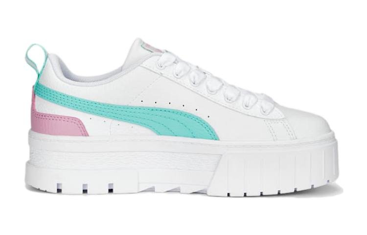 (GS) PUMA Mayze Leather 'White Mint' 384527-14 - Image 2