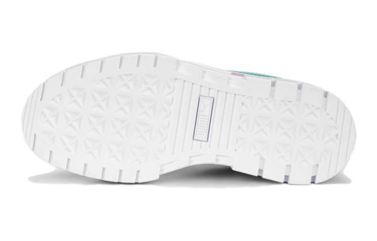 (GS) PUMA Mayze Leather 'White Mint' 384527-14 - Image 6