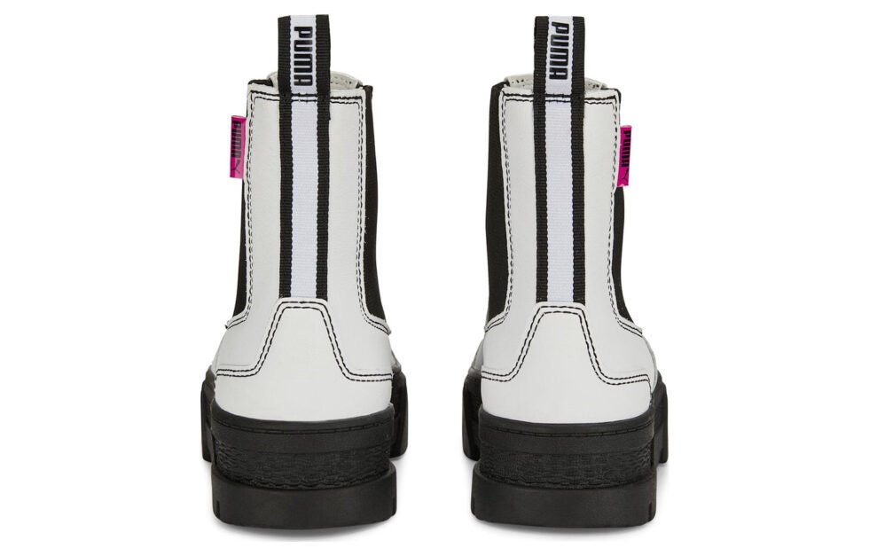 (WMNS) PUMA Mayze Pop Chelsea Boots 'White Black' 384549-01 - Image 5