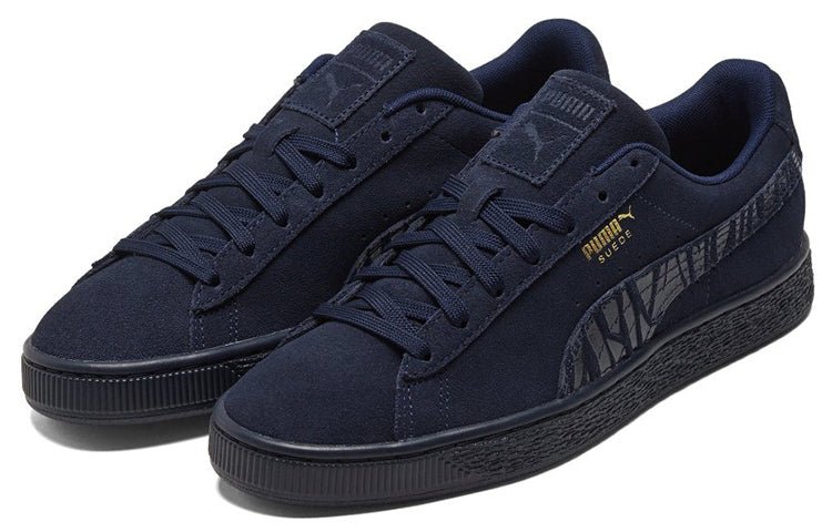 PUMA Suede Mono Deboss 'Dark Blue Black' 384688-02 - Image 3