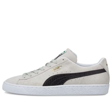 PUMA Suede Croc Retro Casual Skateboarding Shoes Unisex Gray White 384852-02