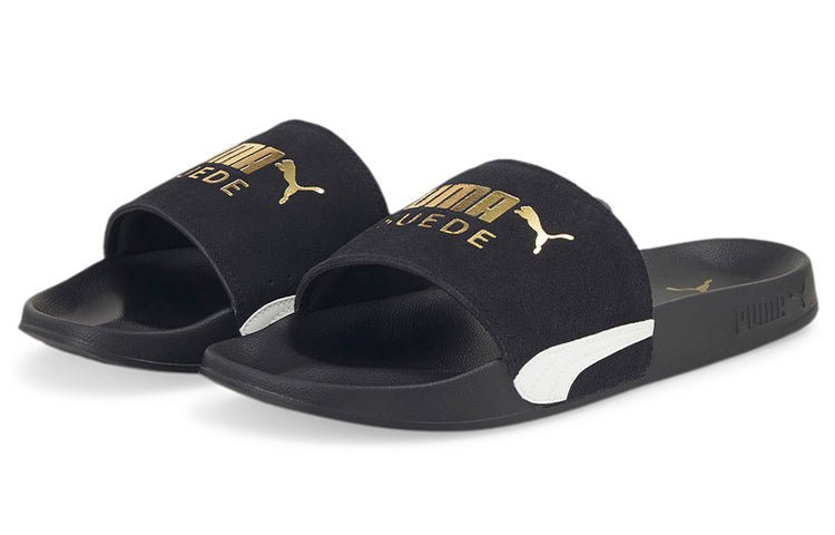 PUMA Leadcat 2.0 Suede Classic Slide 'Black' 384872-01 - Image 3