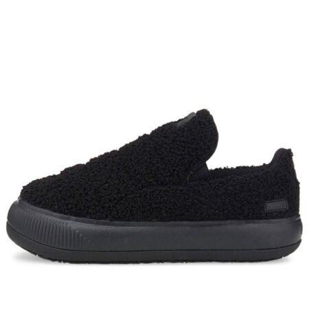 (WMNS) PUMA Suede Mayu Slip-On 'Teddy - Black' 384887-01