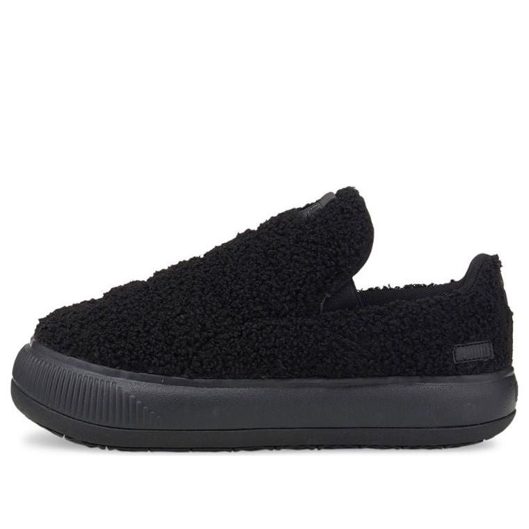 (WMNS) PUMA Suede Mayu Slip-On 'Teddy - Black' 384887-01