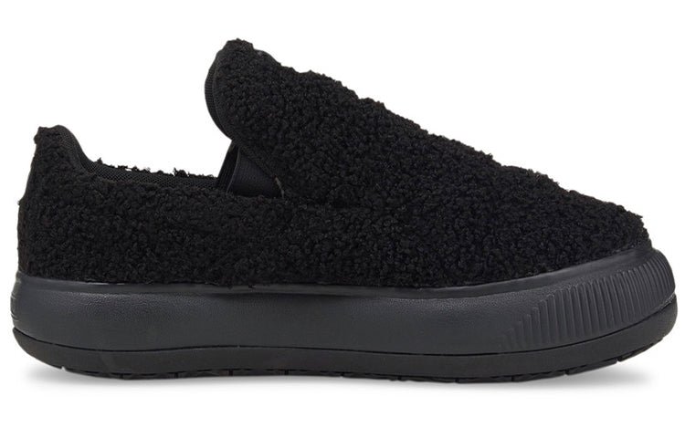 (WMNS) PUMA Suede Mayu Slip-On 'Teddy - Black' 384887-01 - Image 2