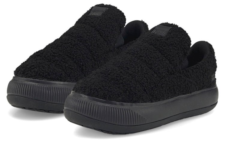 (WMNS) PUMA Suede Mayu Slip-On 'Teddy - Black' 384887-01 - Image 3