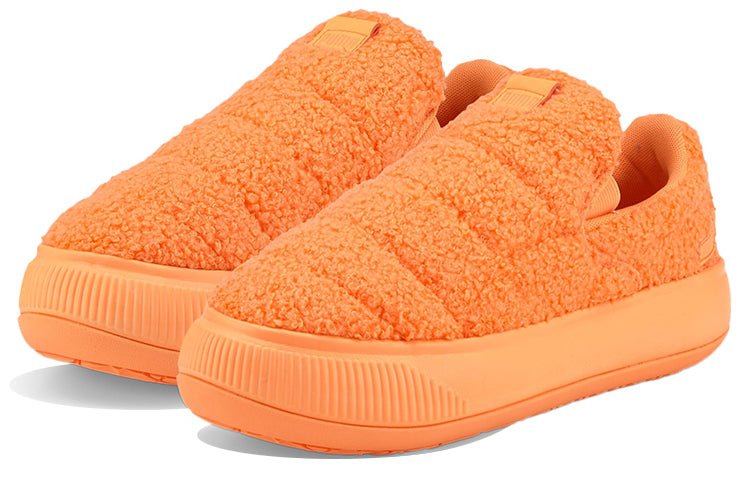 (WMNS) PUMA Suede Mayu Slip-On 'Teddy - Neon Citrus' 384887-04 - Image 3