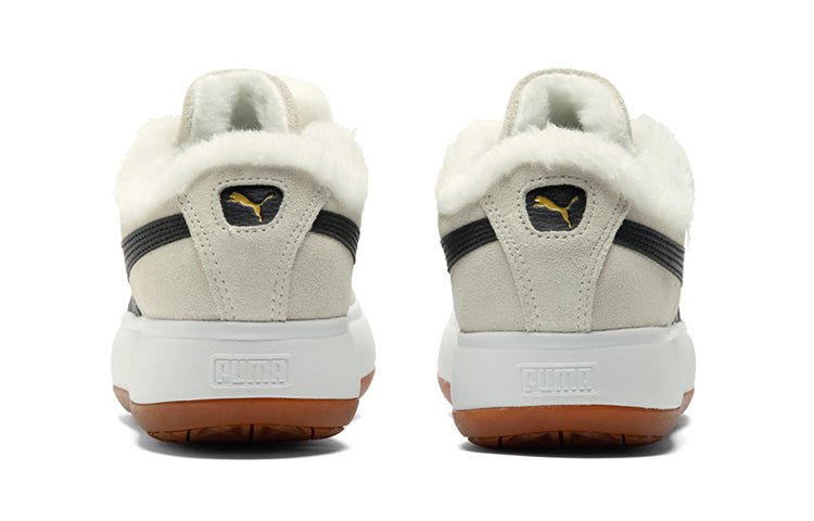 (WMNS) PUMA Suede Mayu 'Fur - Whisper White Black' 385265-01 - Image 4