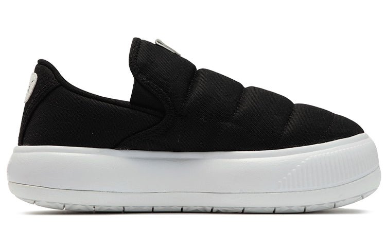 (WMNS) PUMA Suede Mayu Slip-On Canvas 'Black White' 385595-01 - Image 2