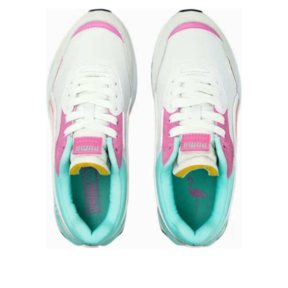 (GS) PUMA City Rider Fly-Mingo 'White Pink' 385638-01 - Image 4