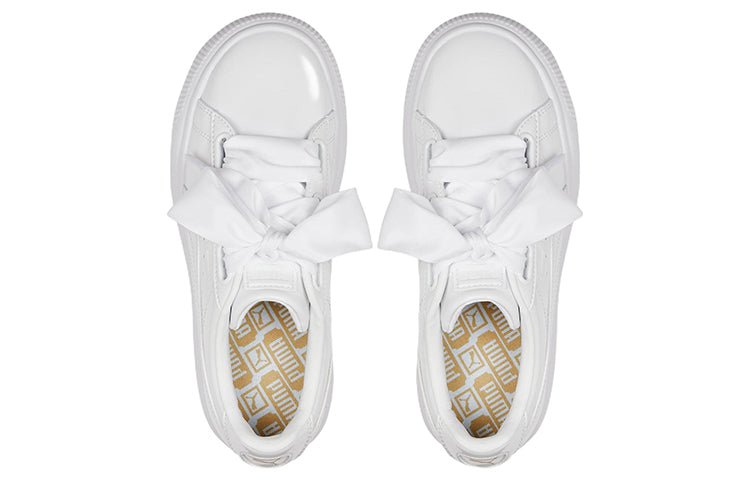 (WMNS) PUMA Suede Mayu Heart Patent 'White' 385967-01 - Image 4
