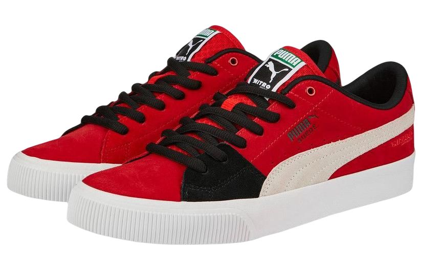 PUMA Suede Skate Nitro 'Black Red White' 386082-04 - Image 3