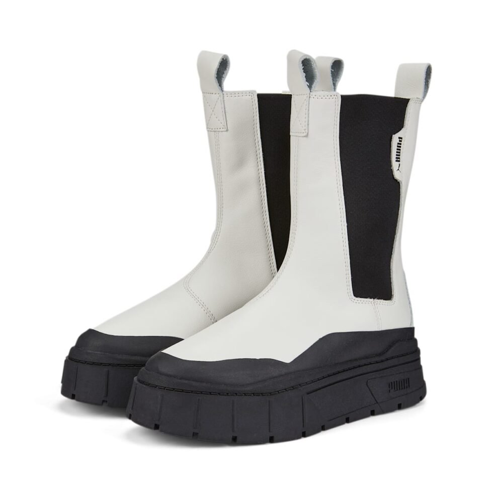 (WMNS) PUMA Mayze Stack Chelsea Boots 'Vaporous Grey Black' 386272-01 - Image 3